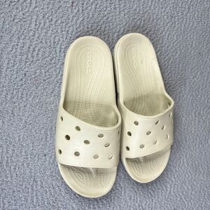 Crocs Iconic Comfort Slides Mens 13 Sandals Waterproof  Pool Lake Beach Summer